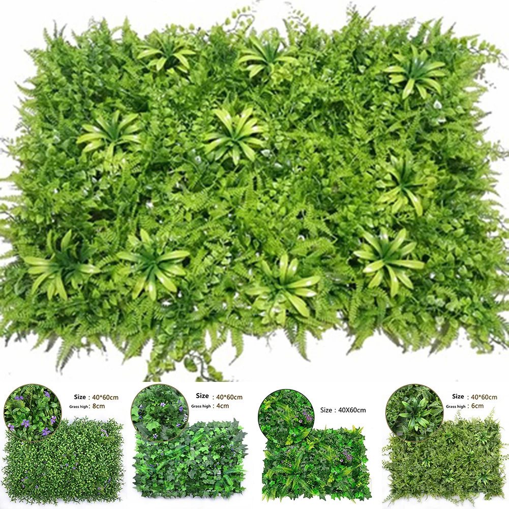 Flower Wall Panel - 40*60 cm pelouse artificielle plante herbe