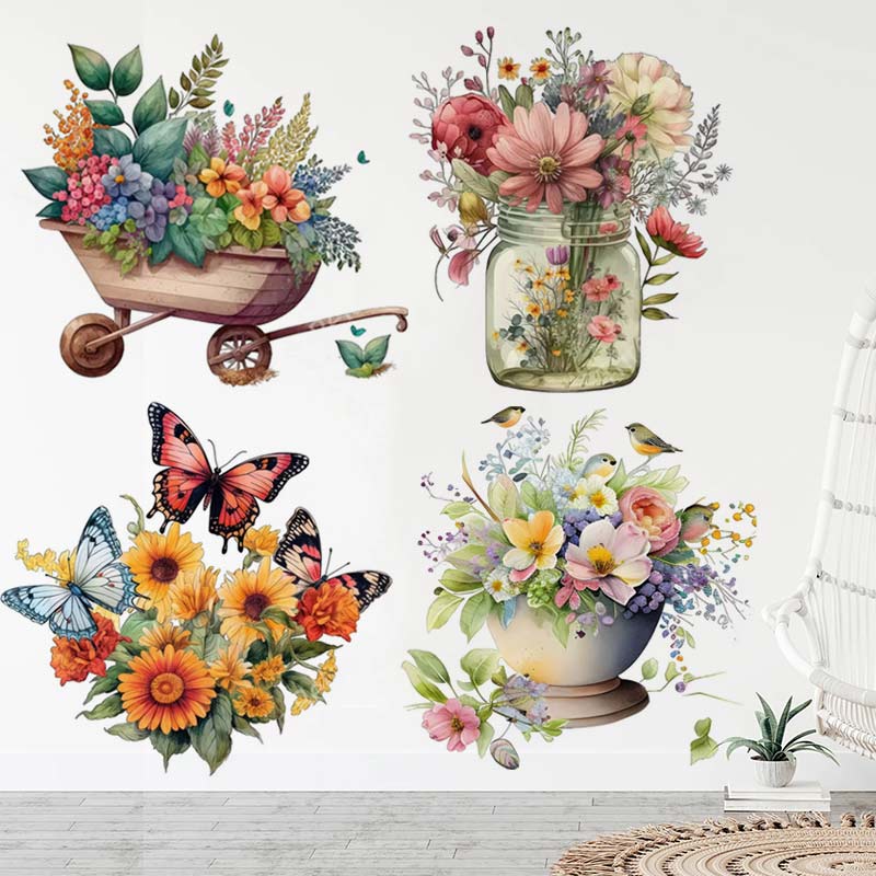 Flower Wall Panel - Autocollant mural d'interconnexion de fleurs de