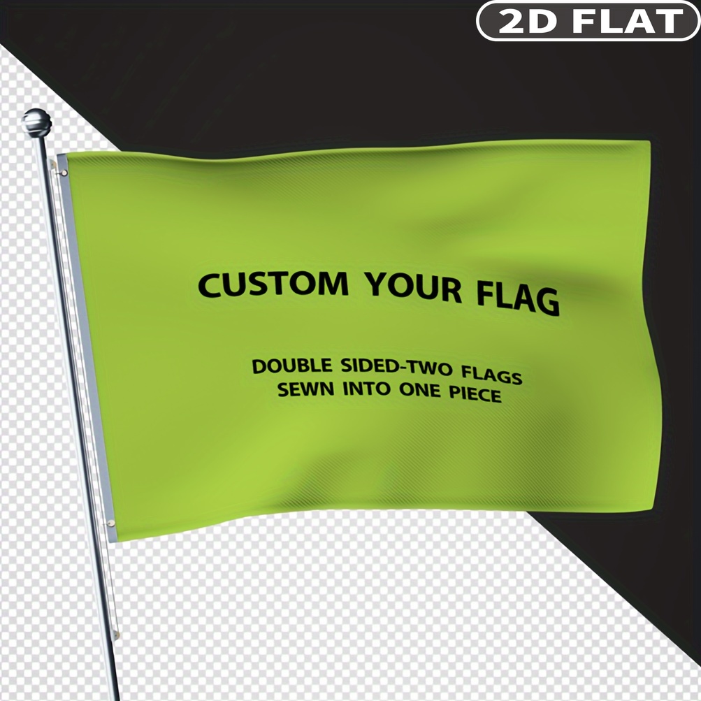 Drapeaux personnalisés 2D plat - Eve Party avis et prix