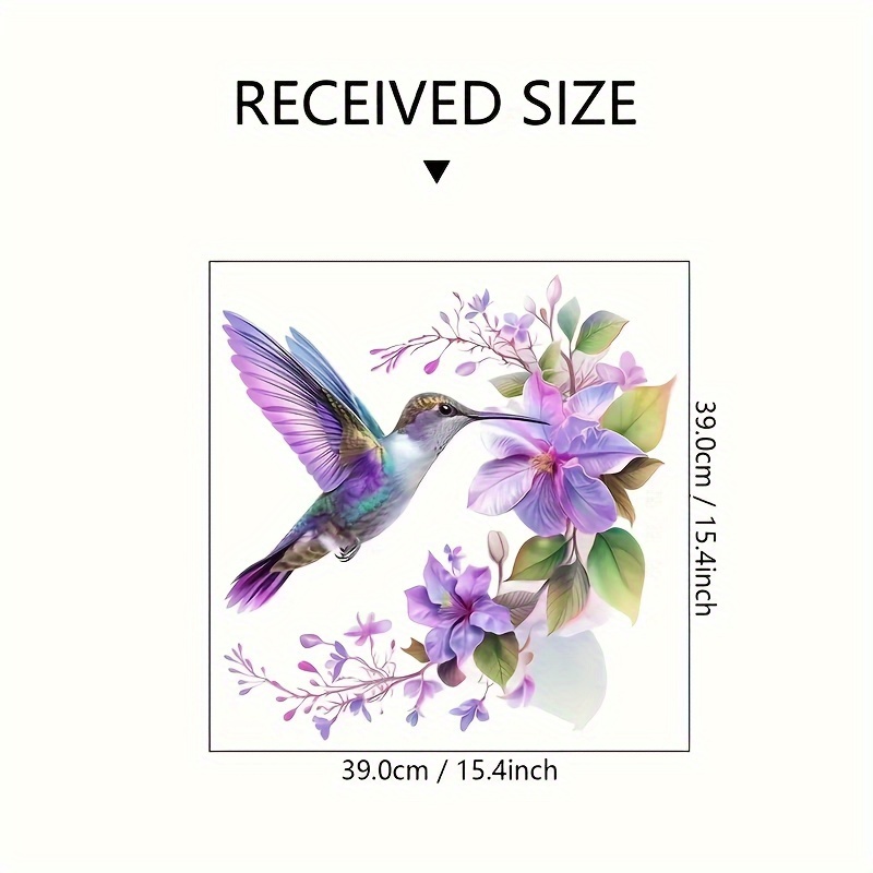1 autocollant fleur violette e - Flower Wall Panel avis et prix