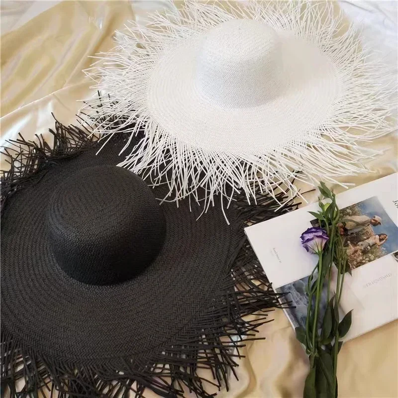 Chapeau de soleil en paille à  - Paper Straw Color avis et prix