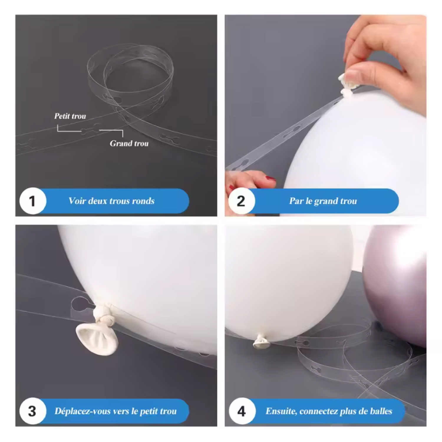 Kit d'arche de ballons bleus e - Balloon Arch Kit avis et prix